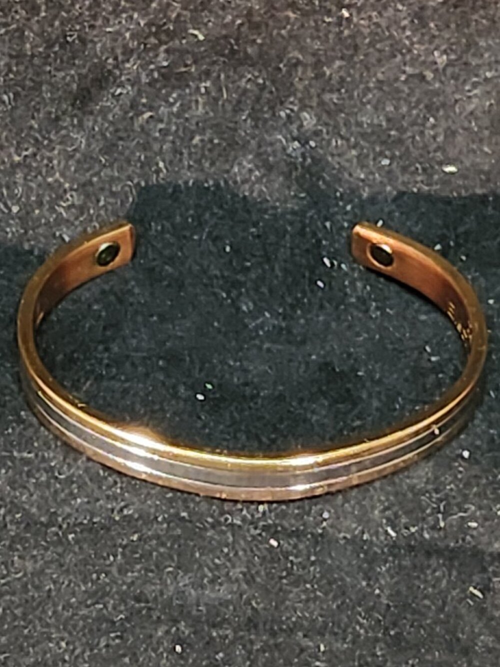 Sukura Magnetic Copper Cuff Bracelet Gold Silver Tone